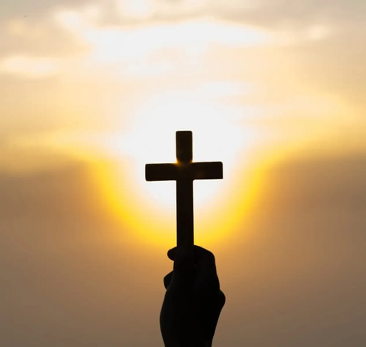 The cross in the sunshine