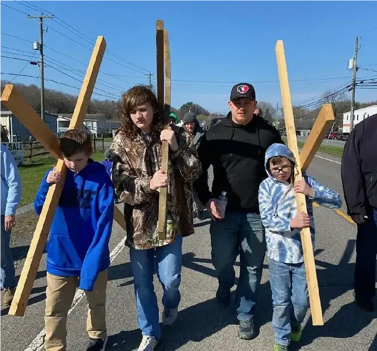 The small procession